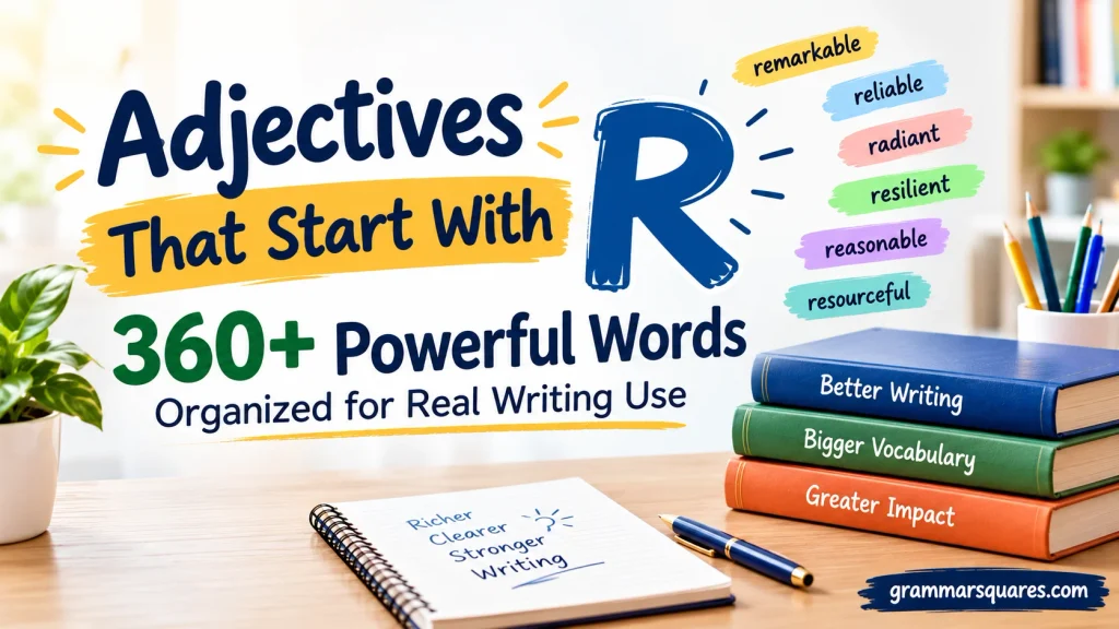 Adjectives That Start With R