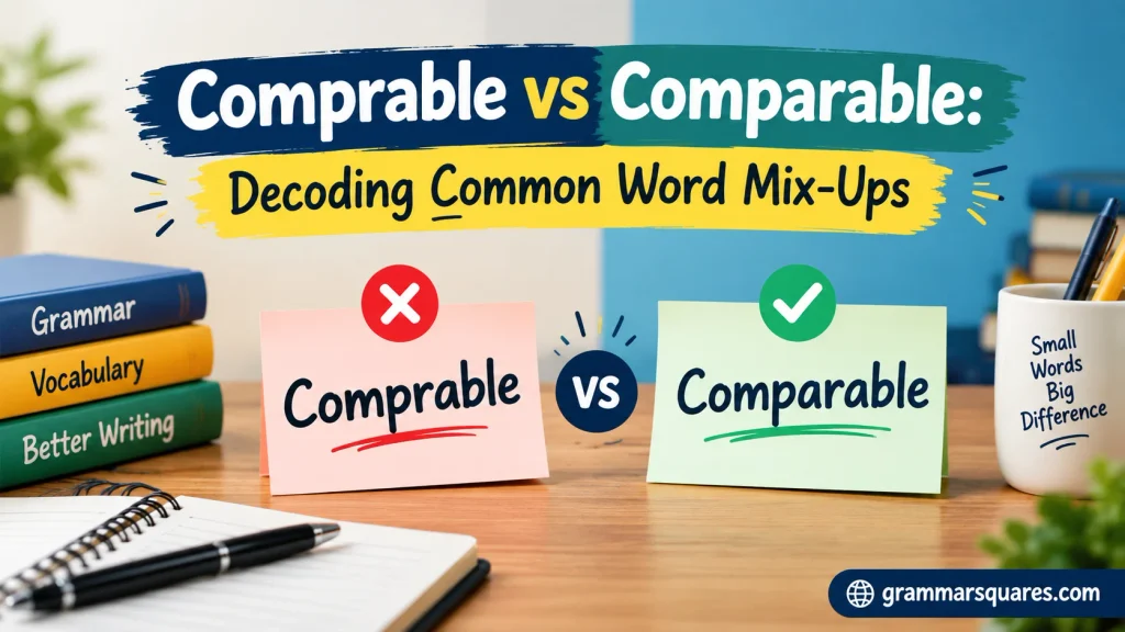 Comprable vs Comparable: Decoding Common Word Mix-Ups