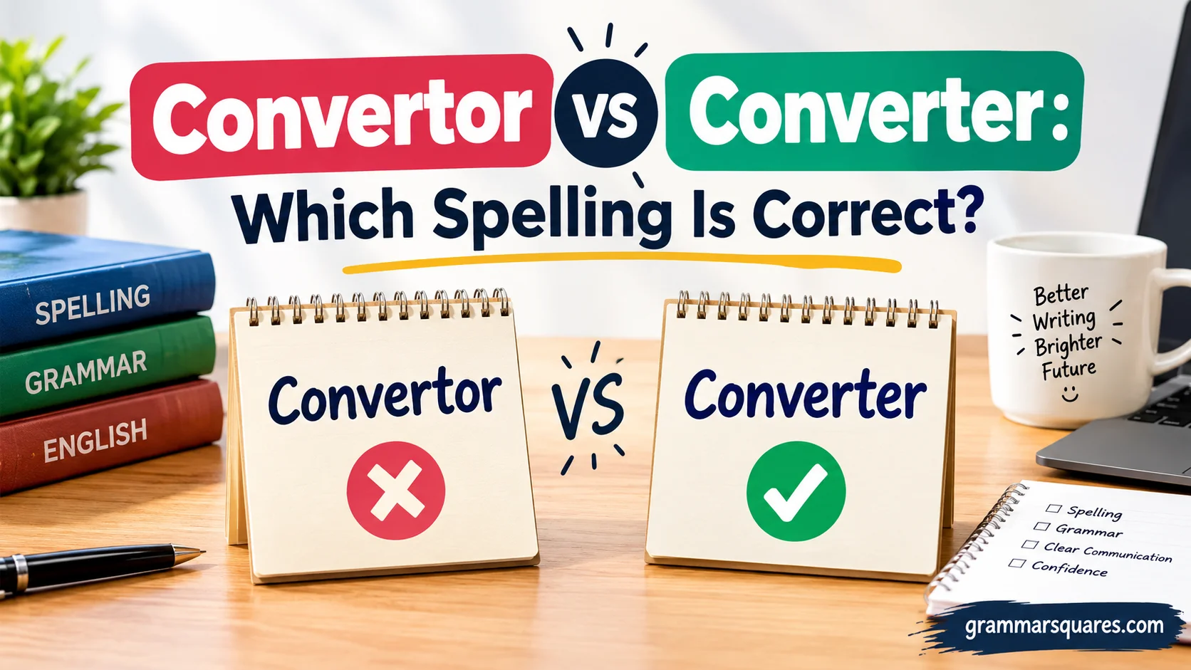 Convertor vs Converter: Which Spelling Is Correct