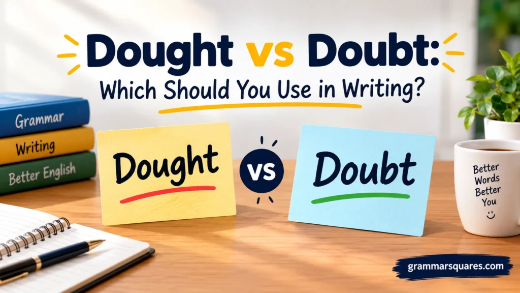 Dought vs Doubt: Which Should You Use in Writing