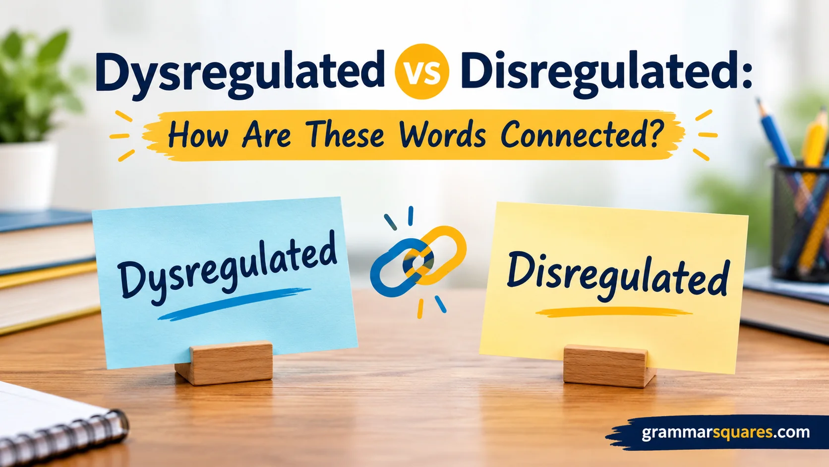 Dysregulated vs Disregulated: How Are These Words Connected