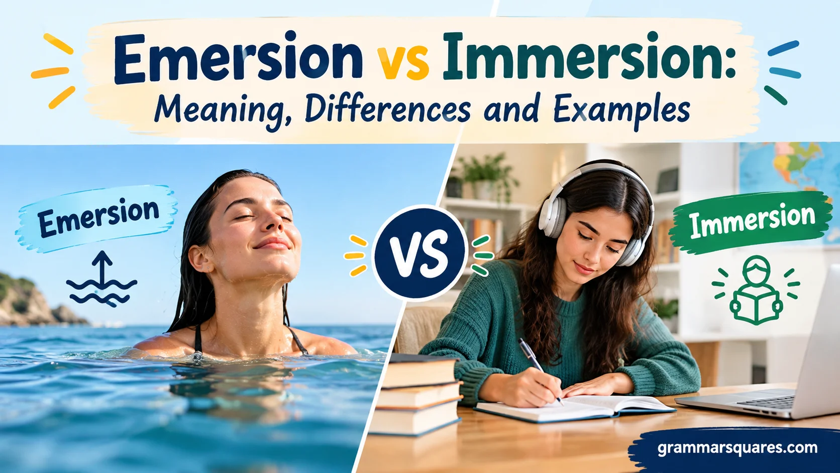Emersion vs Immersion