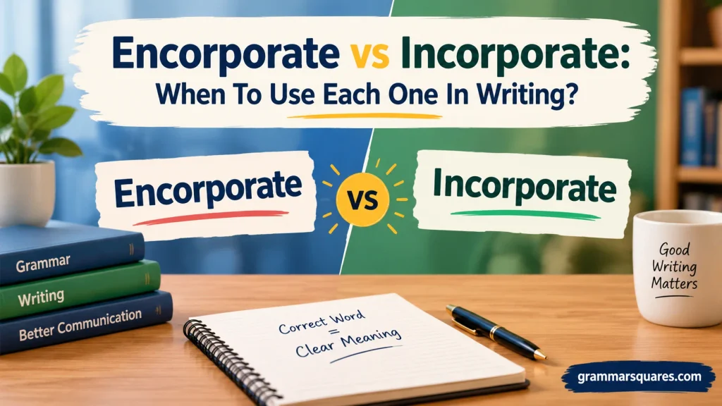 Encorporate vs Incorporate: When To Use Each One In Writing