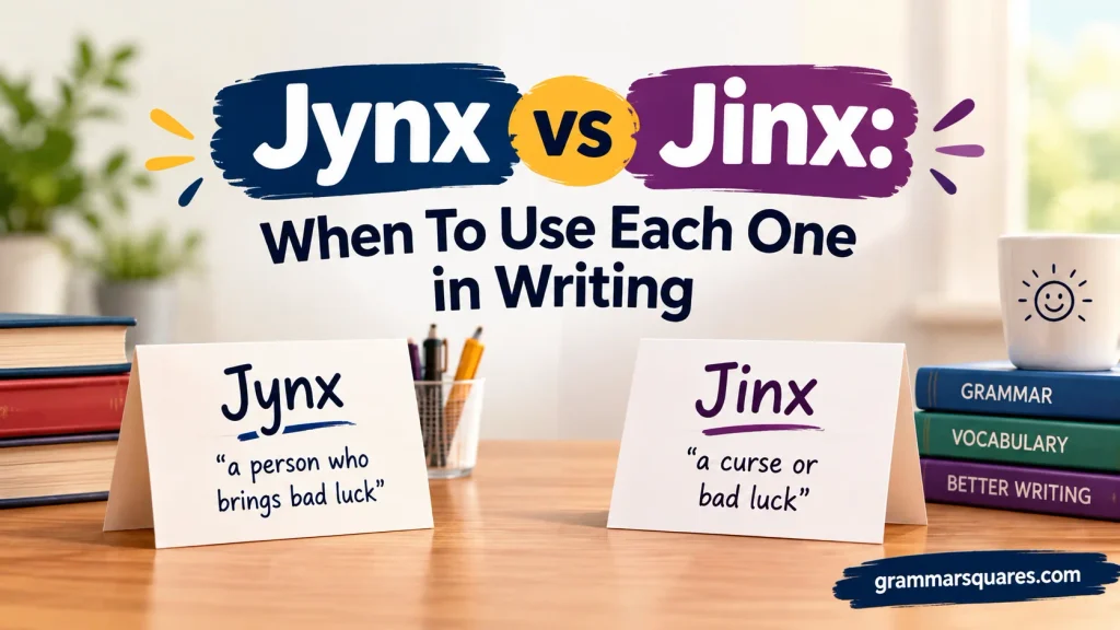 Jynx vs Jinx: When To Use Each One in Writing 