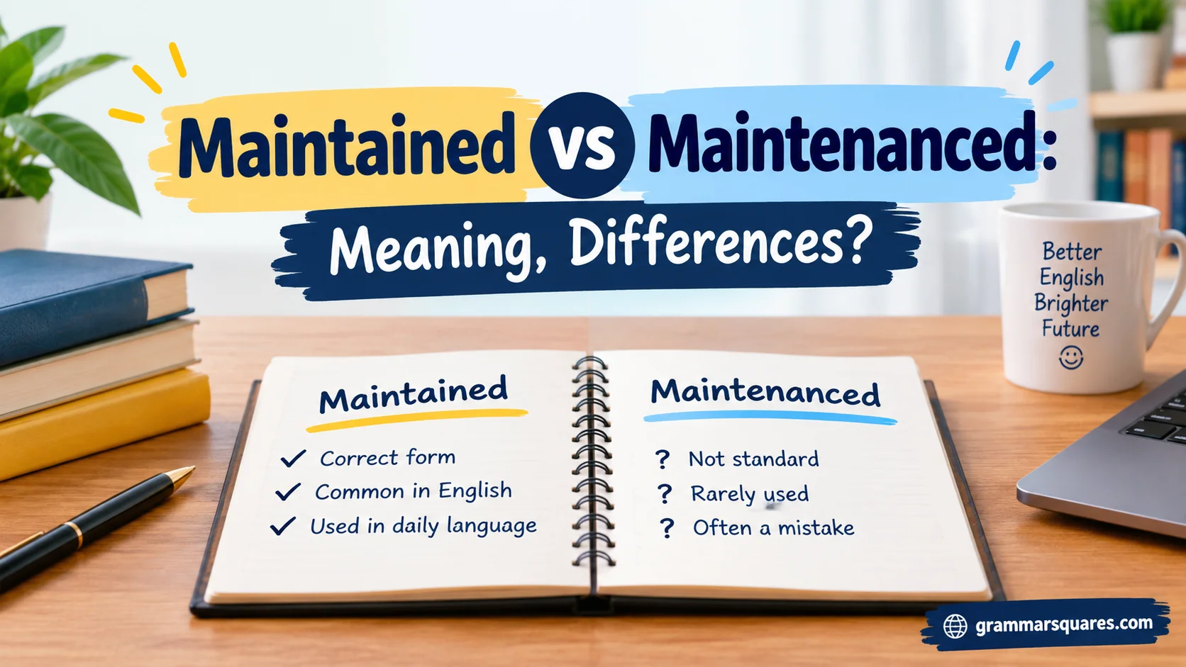 Maintained vs Maintenanced: Meaning, Differences