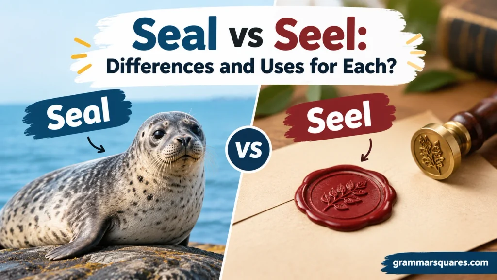 Seal vs Seel: Differences and Uses for Each