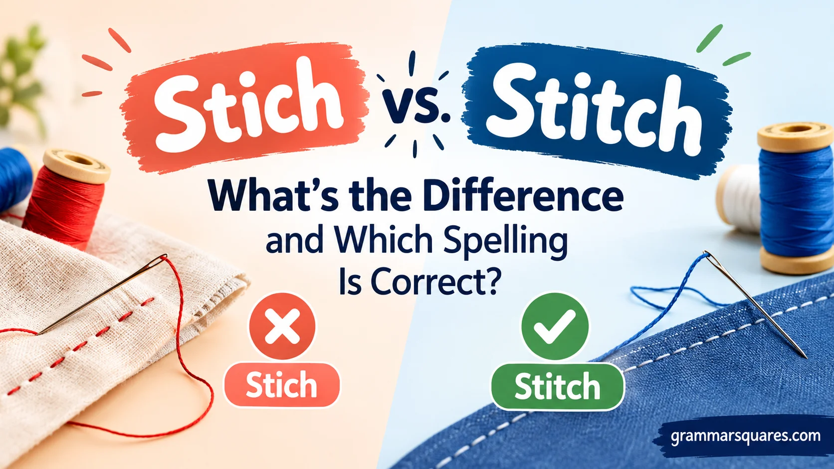 Stich vs. Stitch