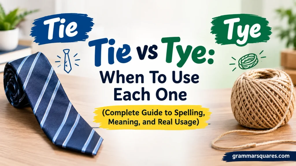 Tie vs Tye