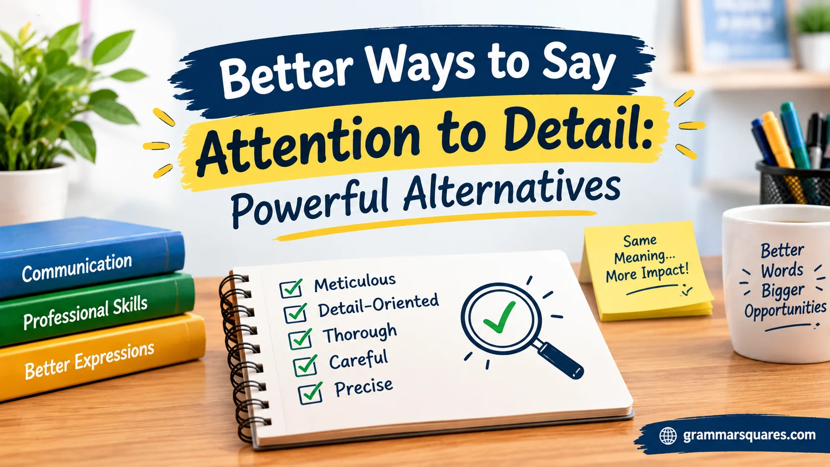 Better Ways to Say Attention to Detail: Powerful Alternatives 