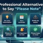 Professional Alternatives to Say “Please Note” 